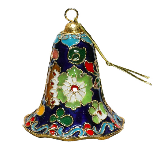 Glocke Weihnachtsglocken Weihnachtsdeko Deko Cloisonne Emaille 5473 - zum Schließen ins Bild klicken